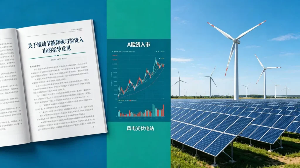 绿色低碳能源转型、资本市场险资增量资金共振利好 A 股行情财经解读配图