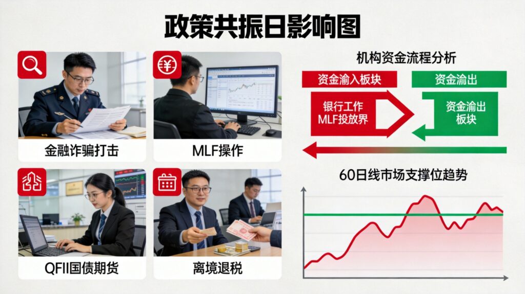 政策共振日影响图解，四项政策叠加与机构资金流向变化