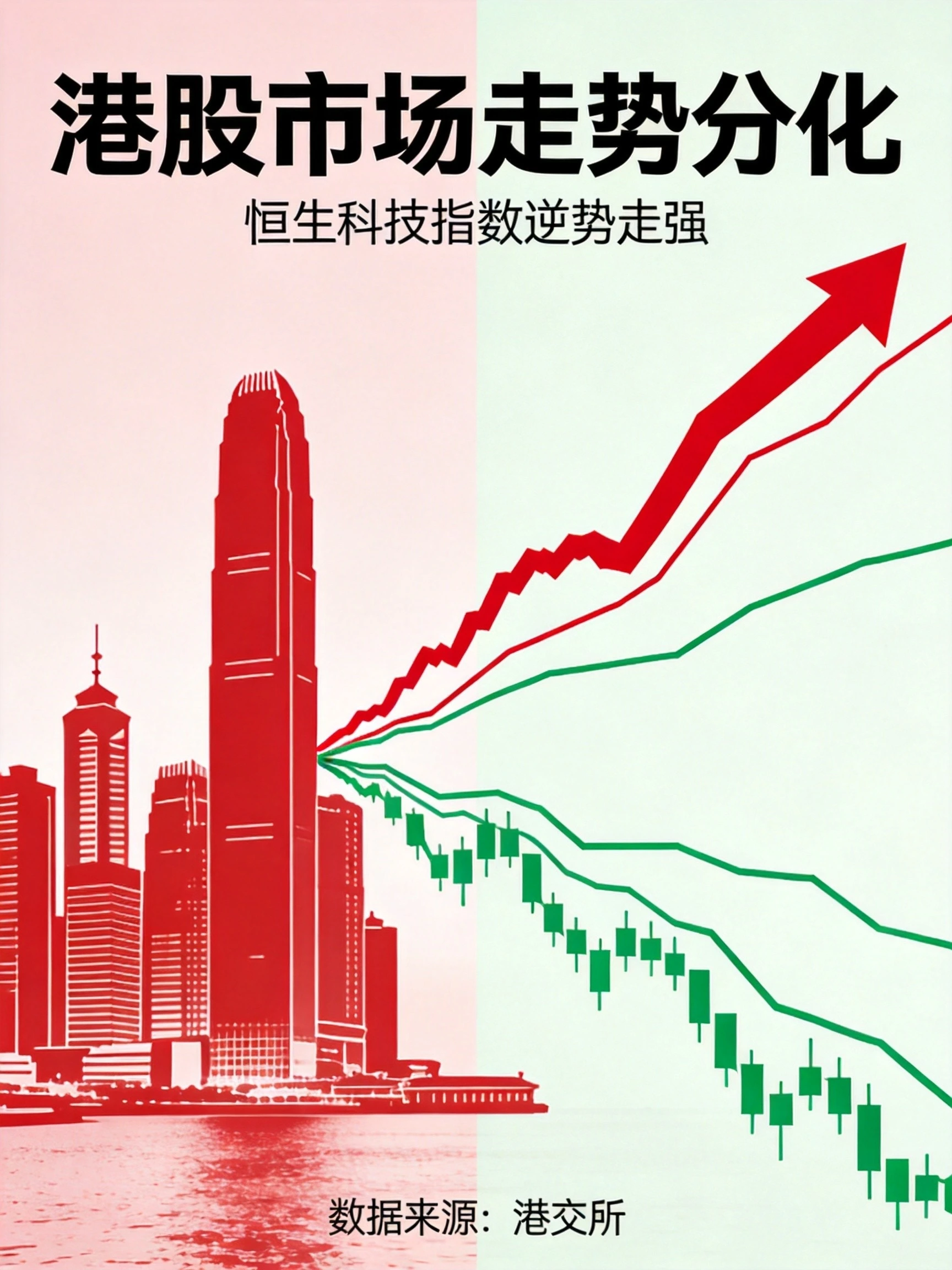 港股市场走势分化:恒生科技逆势走强,中国石化今日公布业绩