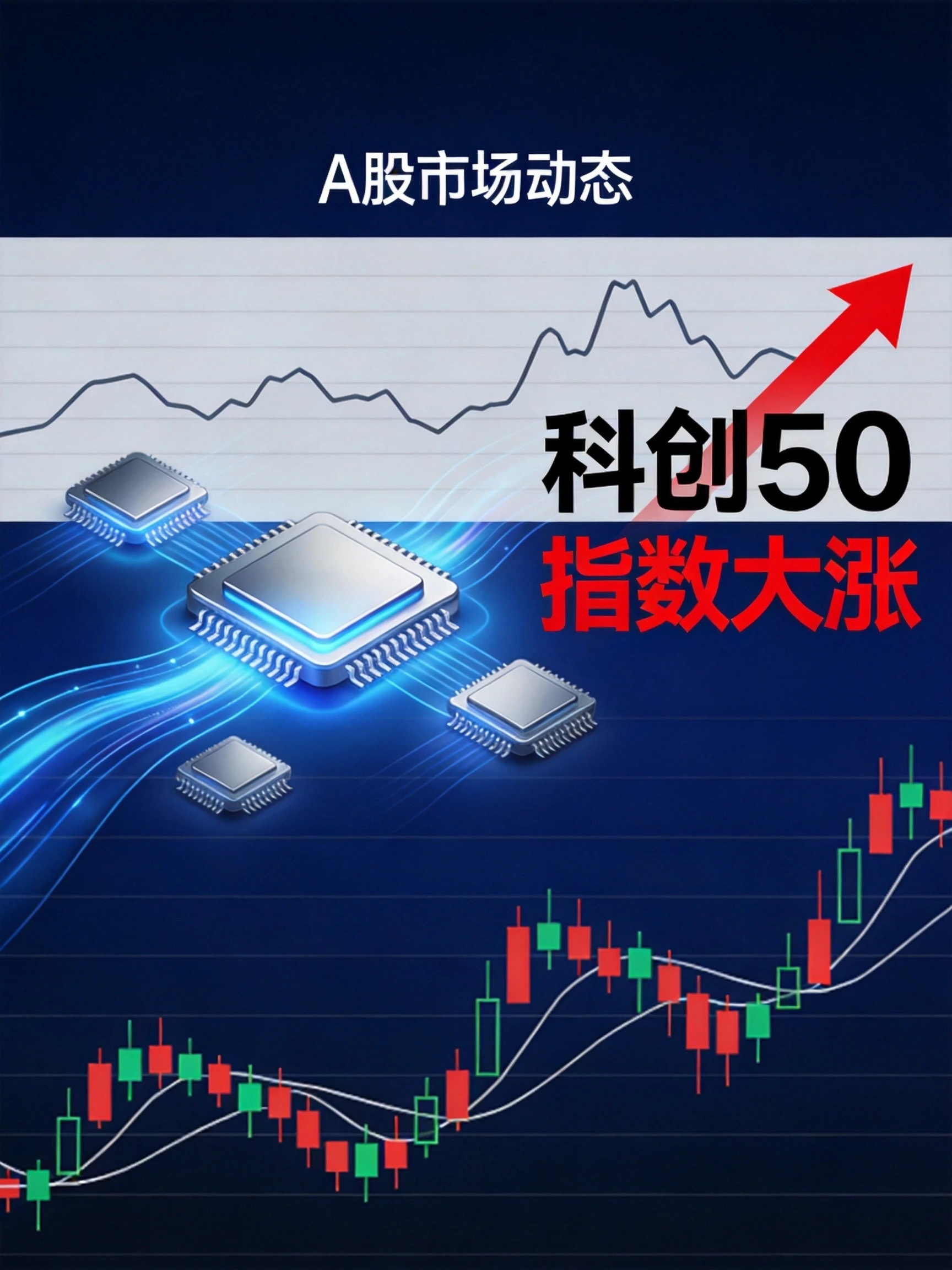 A股窄幅震荡、半导体算力爆发:科创50大涨2%领涨全市场