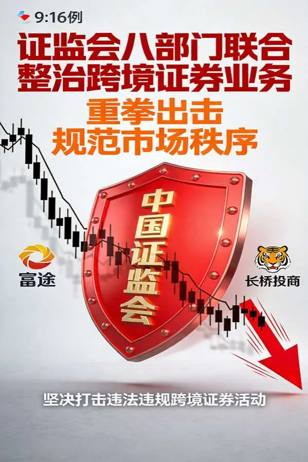 证监会八部门联合整治非法跨境证券业务 富途老虎长桥遭严惩