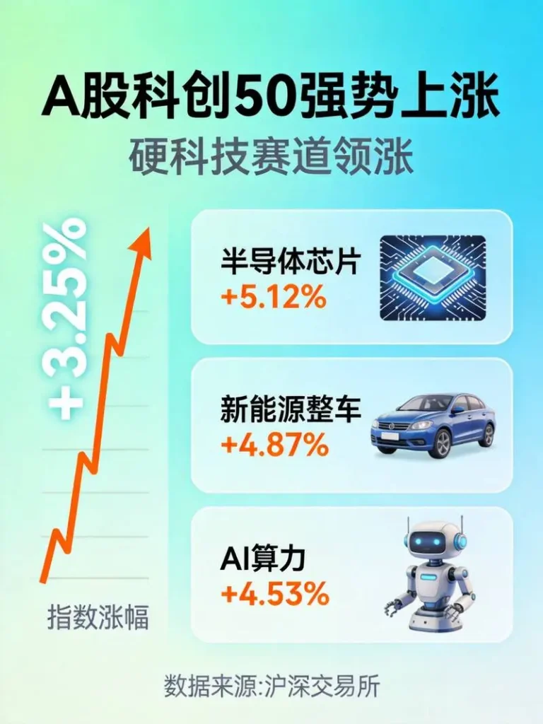 A股科创50涨势数据配图