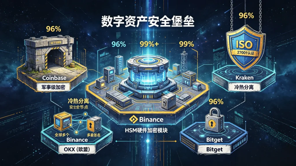 加密货币交易所冷钱包存储对比的插图
