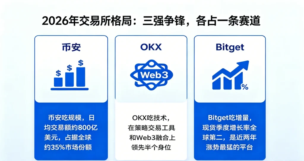三大交易所功能差距拆解图