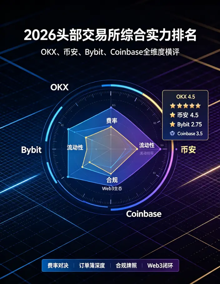 头部交易所综合实力排名:欧亿、比安、Bybit、Coinbase全维度横评
