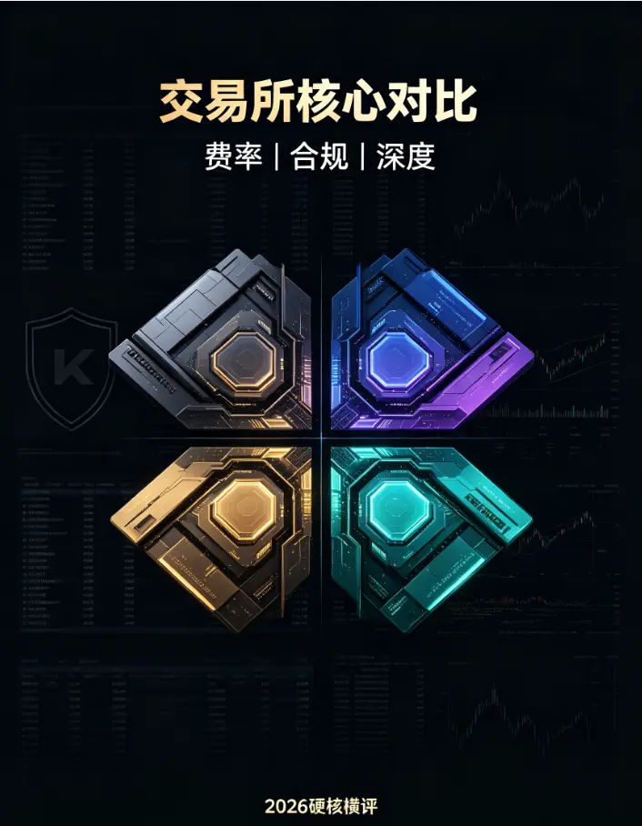 主流交易所核心对比：交易费率、合规性与深度一文读懂