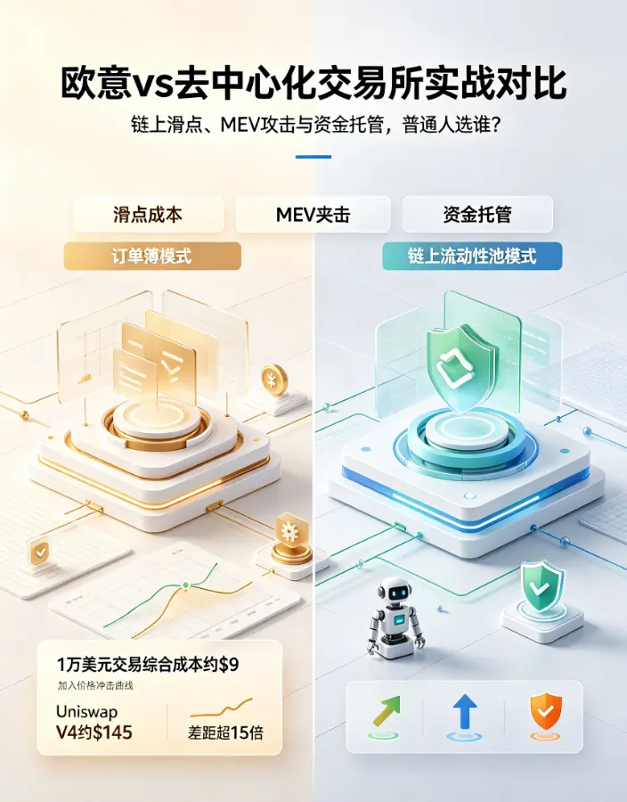 交易所实战对比:链上滑点、MEV攻击与资金托管,普通人选谁?