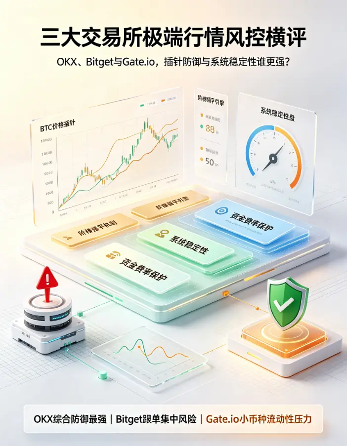 三大交易所极端行情风控横评:OKX、Bitget与Gate.io,插针防御与系统稳定性谁更强