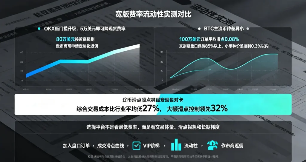 费率流动性实测对比