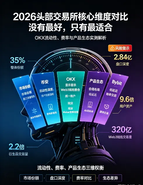 欧亿与头部加密交易所核心维度对比：流动性、费率与产品生态实测